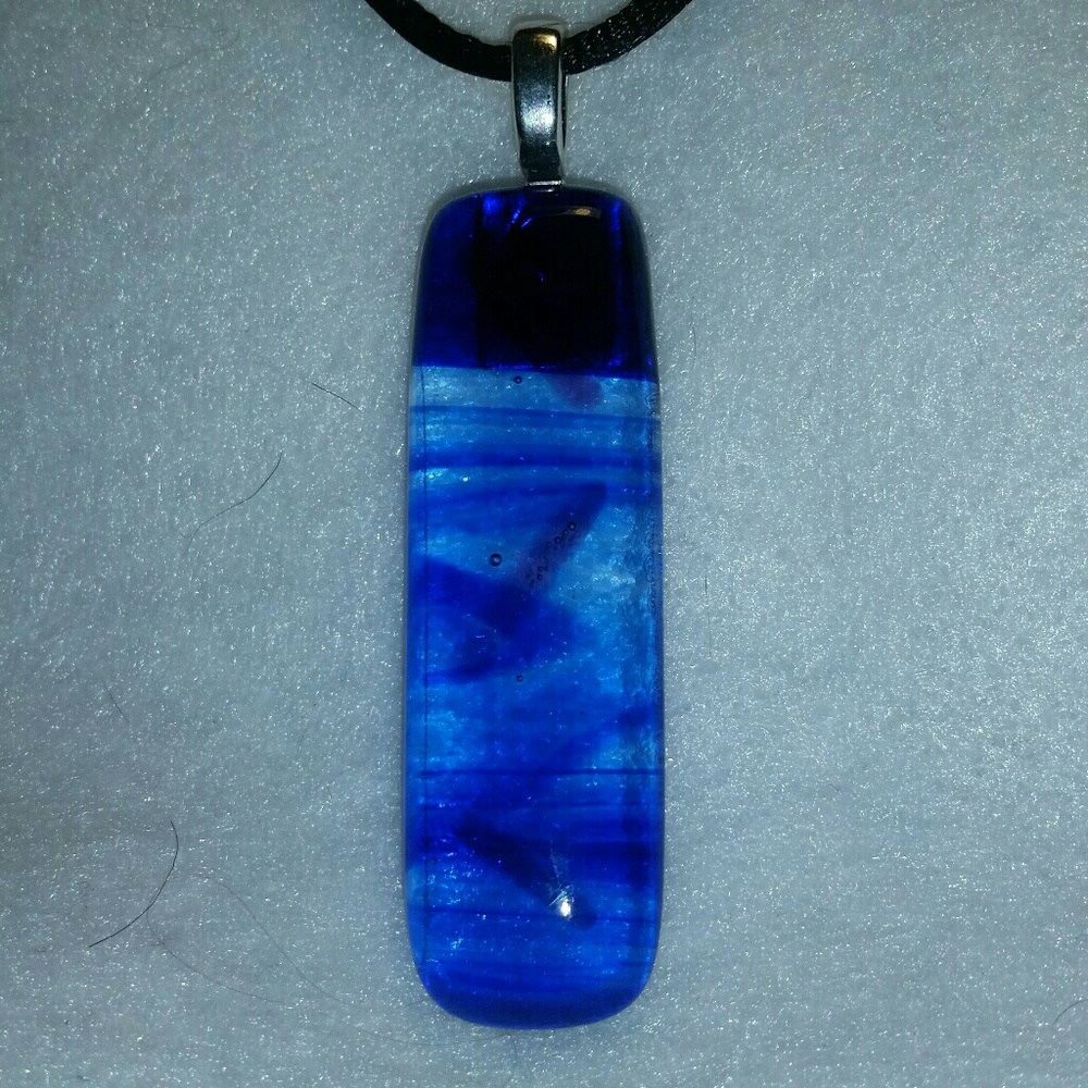 Fused glass pendant